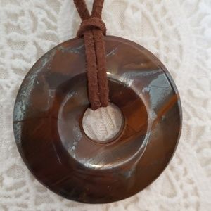All natural stone pendant